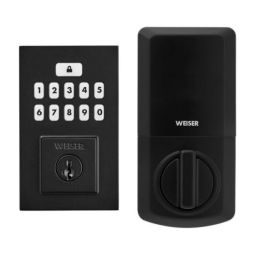 SmartCode Contemporary Keypad Electronic Lock - Matte Black