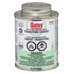 Ciment de transition moyen blanc pour ABS à CPV, 237 ml
