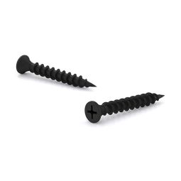 Vis de contre-placage, trompette, cruciforme, gros filet #10x1-1/2" (100)