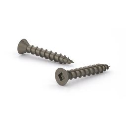 Vis plancher, tête trompette, embout carré, gros filet #8 x 1-1/2" (500)