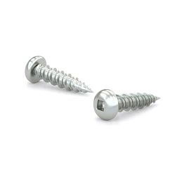 Zinc-Plated Wood Screw, Pan Head, Square Drive, Hi-Low Thread #8x1/2" (20)