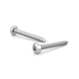 Zinc Plat. Met. Screw, Pan Head, Square, Self-Tapping, Type A #6x1-1/2" (14)