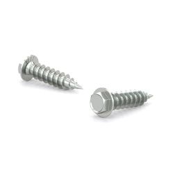 Metal screw, Hex head w/ washer & serration, Self-tapping thread #8x1/2"(18)
