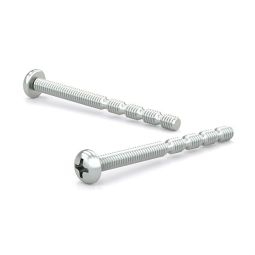 Break-Away Zinc Plated Machine screw, Pan Head, Combined Pozi Slot, M4 (10)