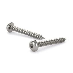 Vis métal en acier inox, ronde, carré, filet auto-taraudeur - #8x5/8" (7)