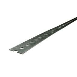 Barre plate perforée galvanisée, 1 3/8" x 48"