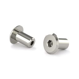 JCN Type nut, nickel, 1/4 x 12mm (4)