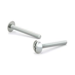 Vis machine zinguée, évasée large, combiné quadrex -rainure, 8-32x7/8" (7)