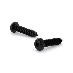 Vis à métal zinguée noir, tête ronde, carré, autotaraudeur #8x5/8" (18)