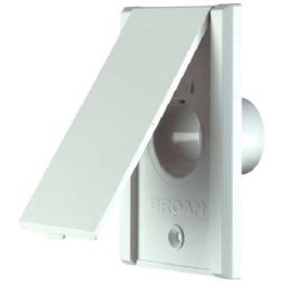 Wall Inlet For Central Vacuum 2" White