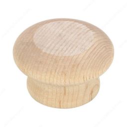 Unfinished Maple Knob 1 7/8"x2/PK