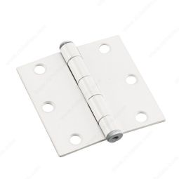 Penture de porte, blanc, 3", 2/pqt