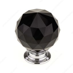 Bouton éclectique en cristal