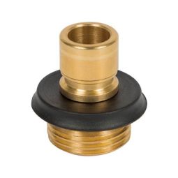 Male brass repair connector for garden hose 5/8"