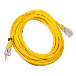 Rallonge extérieur jaune illuminée 1 prise -7.6M - 12/3