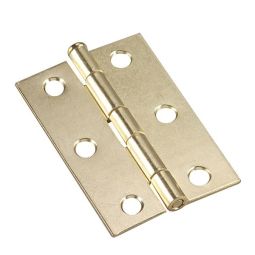 Narrow Butt Hinge - Brass - 1 5/8" - 2/Pkg