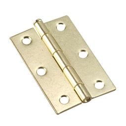 Narrow butt hinge - Brass - 1 7/8" - 2/Pkg