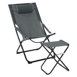 Ensemble de chaise pliante - Gris