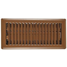 Registre à plancher, brun, 2 1/4" x 12"