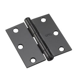 Broad Door hinge - Black - 3 1/2" - 2/Pkg