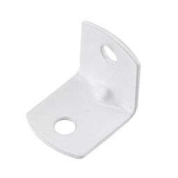 Équerre de coin, blanc, 0.042 à 0.043" x 3/4" x 3/4", 20/pqt
