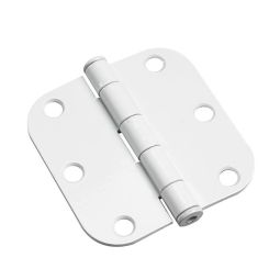 BUTT HINGE 5/8"R.3"X3" WHT (2)