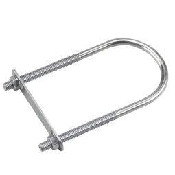 "U" bolt with plate and hex nut - 5 3/16"