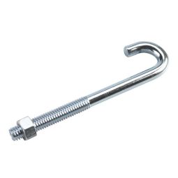 J-Bolt with Nut - 3/8" x 5"