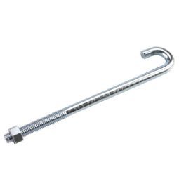 J-Bolt with Nut - 3/8" x 7"