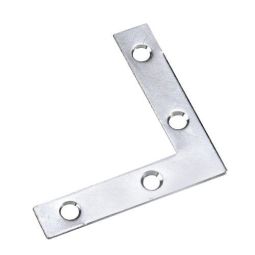 Flat Corner Plate - Zinc - 2 1/2 "