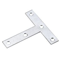 "T" plate - Zinc - 4" x 7/8"