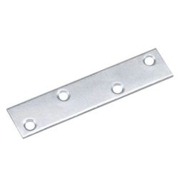 Plaque de fixation à position multiple, zinc, 7/8" x 4"