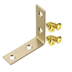 Renfort de coin - Laiton - 2" x 5/8" x 2" - (4)