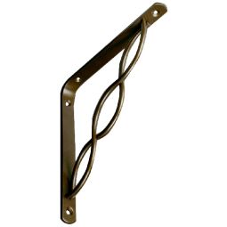 Support à tablette décoratif, bronze huilé, 20mm x 8"