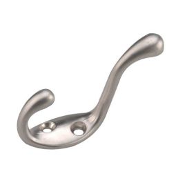 Heavy Duty Coat Hook - Brushed nickel - 3 1/2"