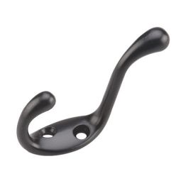 Heavy Duty Coat Hook - Black - 3 1/2"