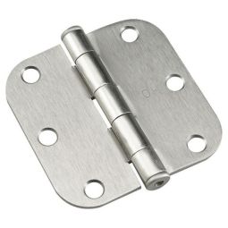 Door hinge - Brushed nickel - 3" - 2/Pkg