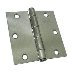 Penture de porte, nickel brossé, 3 1/2", 2/pqt