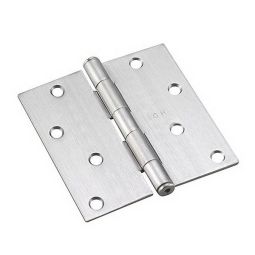 Penture de porte, chrome brossé, 4", 2/pqt