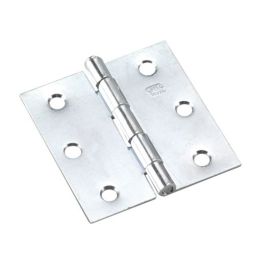 Mortise Butt Hinge - Zinc - 2 1/2" x 2 1/2"