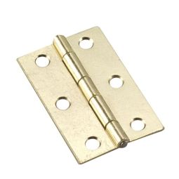 Narrow Butt Hinge - Brass - 1 5/8" x 2 1/2" - 2/Pkg