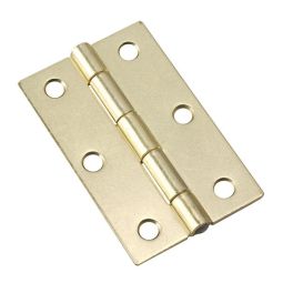 Narrow Butt Hinge - Brass - 3" x 3" - 2/Pkg