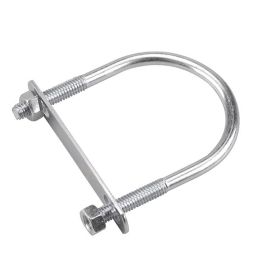 "U" bolt with plate and hex nut - 3 1/2"