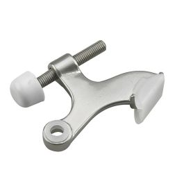 Butoir de porte robuste, nickel brossé, 8 mm x 45 mm x 17 mm
