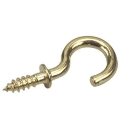 Cup Hook with Wide Base - 20mm (6)