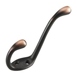 Heavy Duty Coat Hook - Oiled bronze - 5 1/2"