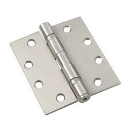 Ball bearing butt hinge - Brushed nickel - 4 1/2" - 3/Pkg
