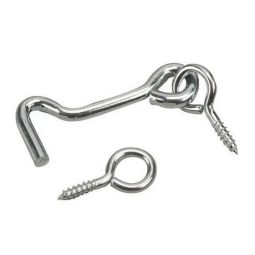 Gate Hook and Eye - Zinc - 1 1/2" - 2/Pkg