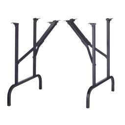 Set of 2 Table Folding Legs - Black