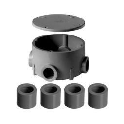 Boite Octogonale en PVC 1-1/2" Gris